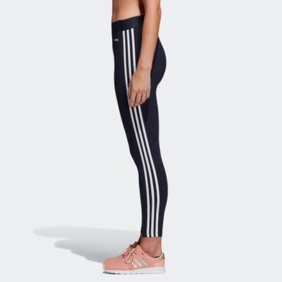 LAST ONE!! Adidas Ladies 3 Stripe Tight Leggings - Picture 3 of 14